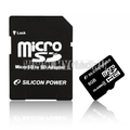 Flash карты MicroSDHC Silicon Power на 8 гб (адаптер)