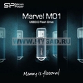 Эксклюзивная юсб-флешка Marvel M01 Silicon Power на 32 гигабайта (синий)