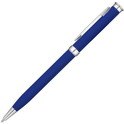 Ручка синяя, металл и soft-touch «МЕТЕОР-СОФТ»